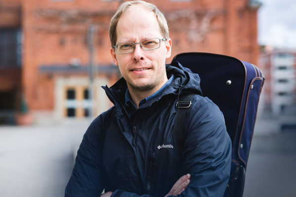 Lasse-Matti Laakso posing for picture